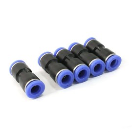 TOP-VIGOR 5Pcs Push to Connect Pneumatic Quick Fittings, 8mm to 8mm Tube OD Plastic Release Connect Air Line Hose Pipe Fitting, 2-Way Straight Pneumatic Connector