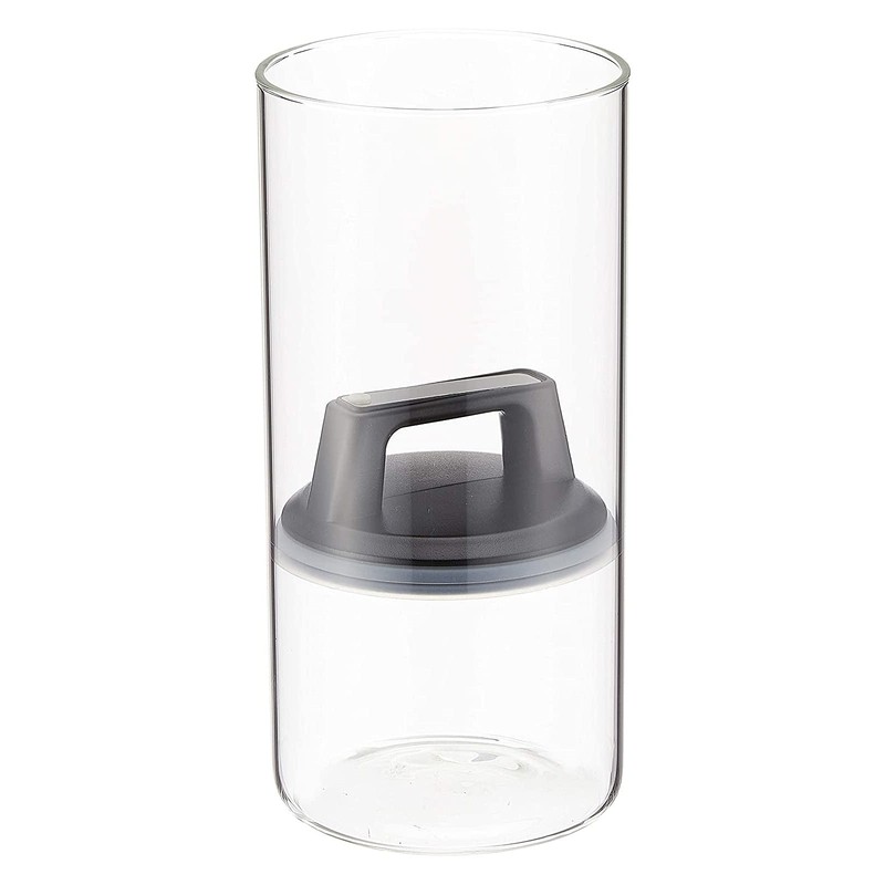 Fujisho Airtight Glass Canister Storage Container, Air Reducer, L, 2000cc