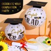 Treela 16 Sets Graduation Cap Hanging Paper Lanterns White Grad