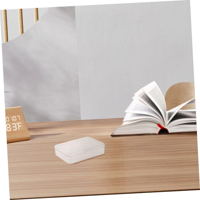 Operitacx 10pcs Small Plastic Storage Boxes Lids for Organizing Trading