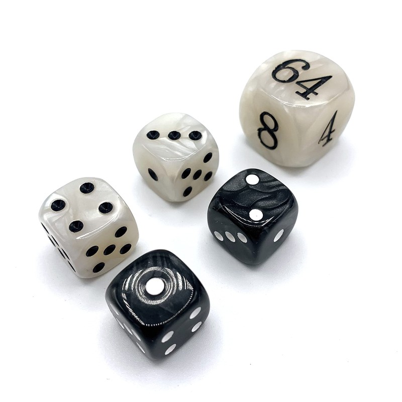 Luck Lab Backgammon Pearl Dice Set - 22 mm Doubling