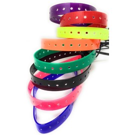 Replacement GPS eCollar with Adjustable Bungee, Multi-Hole Design, and Secure Toggle Closure for Small Dogs (Neon Pink, Small Neck)