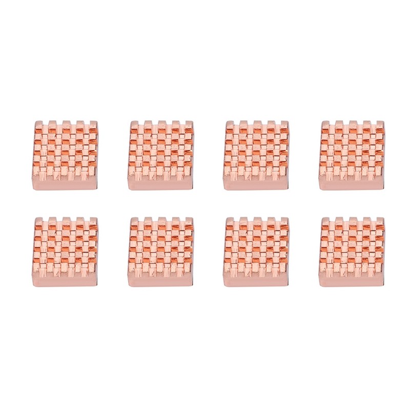 8PCS Pure Copper RAM Heat Sink Cooling Fin Heatsink for
