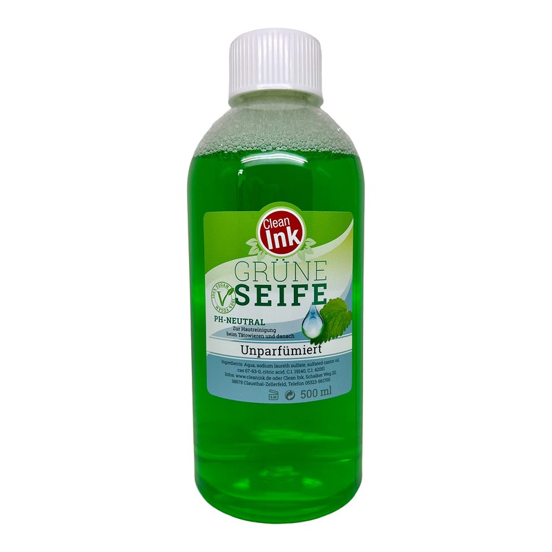 500 ml Clean Ink Green Soap Vegan + 5 Premium