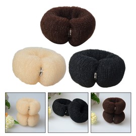 Ipetboom 3Pcs Hair Bun Shaper Durable Hair Styling Tool for Women Easy to Use Donut Bun Makers for Barbershop Home for Weddings Proms and Special Occasions