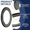 PATIKIL Step-Up Ring Adapter 58mm to 77mm, Filter Step-up Rings