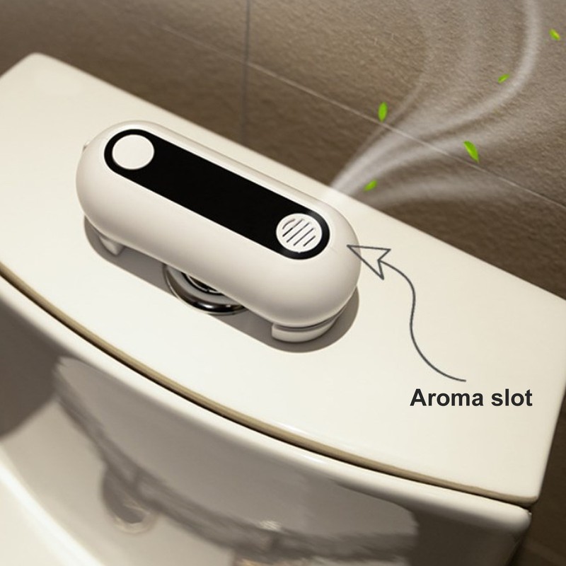 White Automatic Toilet Flusher Hands Free Non Touch Touchless 0.25S