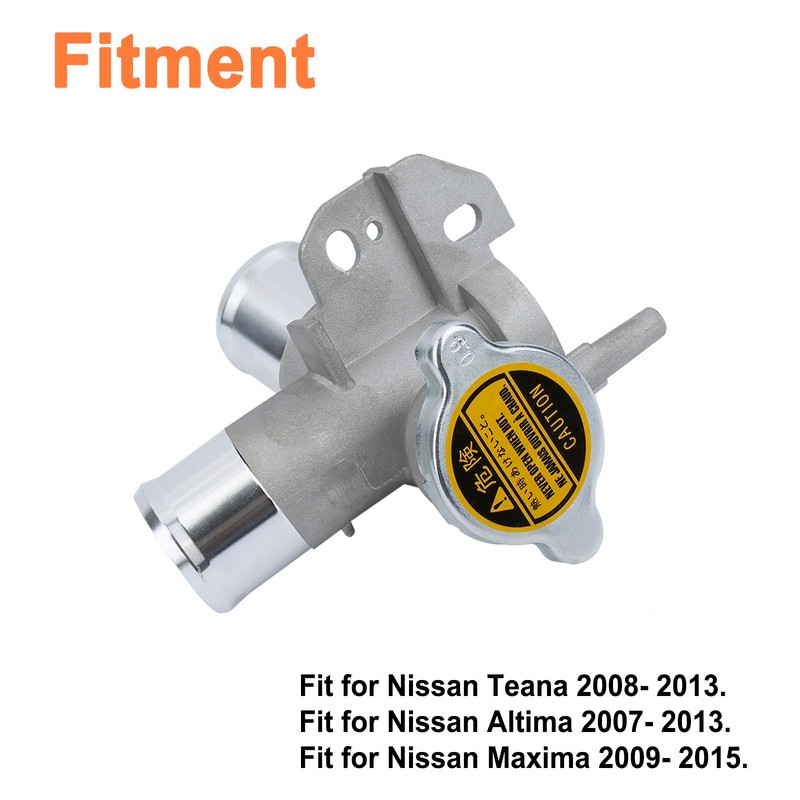 Upgraded Aluminium Upper Radiator Coolant Filler Neck Kit(2PCS).Fit for 2007-2013