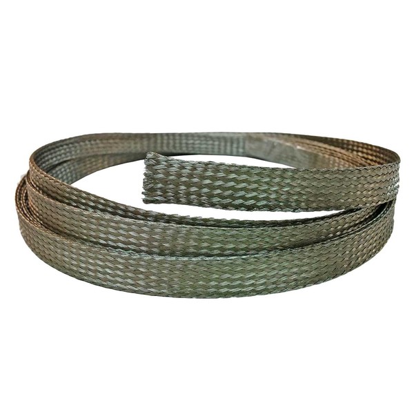 Electriduct 5/8" Stainless Steel Braided Sleeving (304SS) - Length: 10 Feet