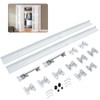 Bifold Door Hardware Set, with 36” Track, Aluminum Sliding Cabinet