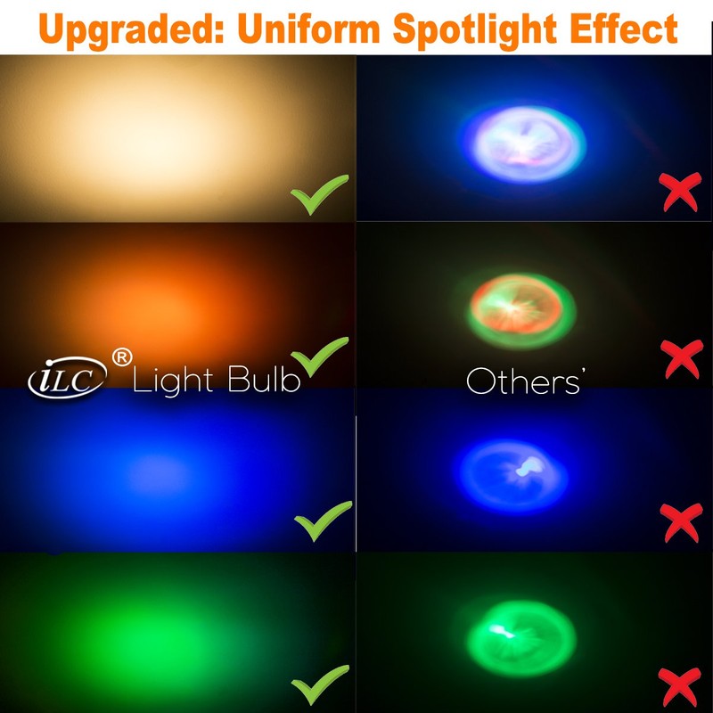ILC Par16 LED Light Bulbs 40 Watt Equivalent Color Changing