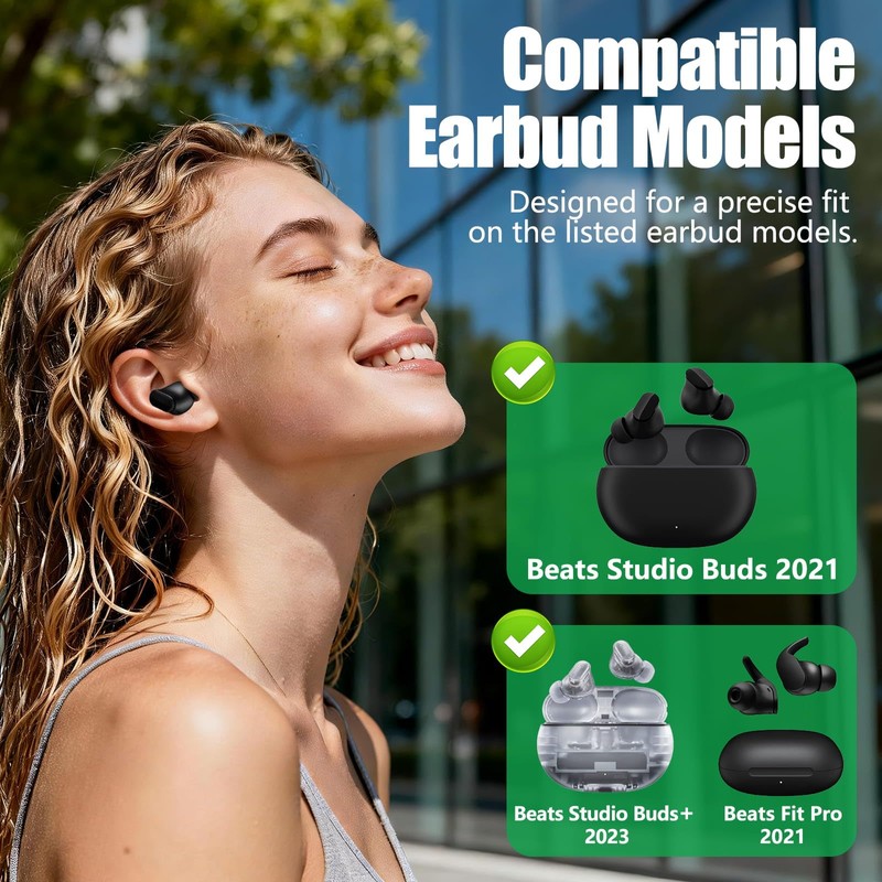 Replacement Ear Tips for Beats Studio Buds/Fit Pro, Tips for
