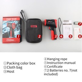 Temperatura Industrial Eujgoov -50 ℃ a 680 ℃ (-58 ℉ ~ 1056 ℉) con Pantalla LCD en Color HD Y Suspensión Inteligente(TA601C (color screen -50-880 degrees))