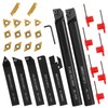 LYMMIYTC 5/8"16mm Indexable Lathe Turning Tool 21Pcs Kit- 7Pcs Metal