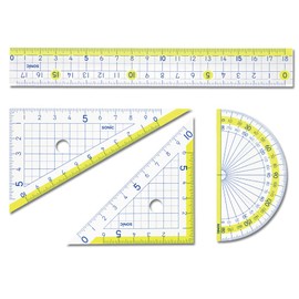 ソニック 定規 楽しく学習 定規セット SN-868