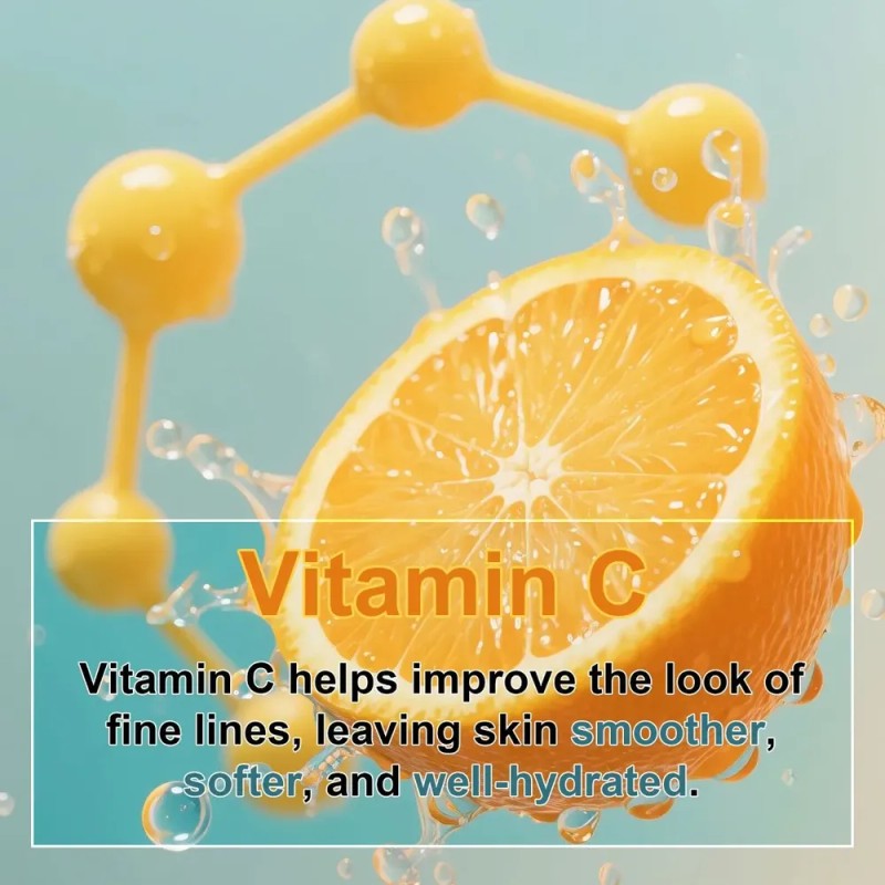 Sérum Facial Con Vitamina C, Péptidos Hidratantes Y Bhcp