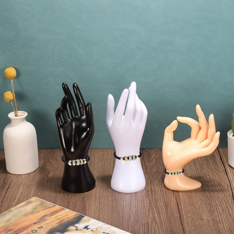 PATIKIL 4pcs Hand Ring Holder, Hand Jewelry Holder Ring Display