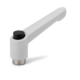 NBK LDFS-6B-SG-CBK Mechanical Element Parts with Clamp Lever (Female Thread) Operation Button (Silver)