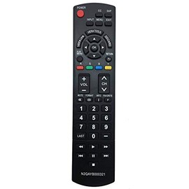 ALLIMITY N2QAYB000321 Replaced Remote Control Fit for PANASONIC TV TC-26LX14 TC-32LX14 TC-32LX14N TC-42PS14 TC-50PX14 TC-54PS14 TC-L32C12K TC-L37X1 TC-P42X1 TC-P46UI TC-P50X1 TC-P58S1 TC-P65S1