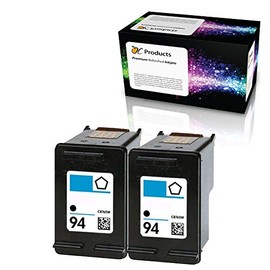 OCProducts Refilled Ink Cartridge Replacement for HP 94 for Officejet 150 100 H470 7410 7310 7210 Deskjet 460 PSC 1610 2355 (2 Black)