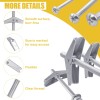 Bonost 48 Sets Toggle Bolts - 1/4 3/16 1/8 Inch