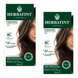 Herbatint Tinte Herbatint Sin Amoniaco 4c Castaño Ceniza Pack 2 Pzs