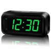 KWANWA Alarm Clock, Small Digital Clock, 1.2inch Green LED Clock,