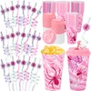 Yungyan 36 Sets Pink Spider Party Favors Goodie Cups with
