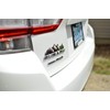 Mountain Forest Car Decal Sticker, 7 Inch Black Badge Decals,