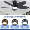 Surtime Palm Leaf Ceiling Fans with Lights-42 Tropical Ceiling Fan
