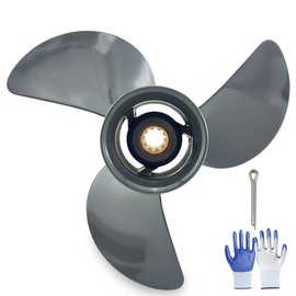 OEM Upgrade Aluminum Outboard Boat Propeller for Honda Engines 9 1/4x12 10 Spline Tooth 25-30 HP,RH
