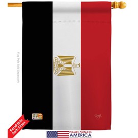 Nationality Egypt Garden House Flags Kit Regional Nation International World Country Particular Area Small Decorative Gift Yard Banner Double-Sided Made in USA 28 X 40