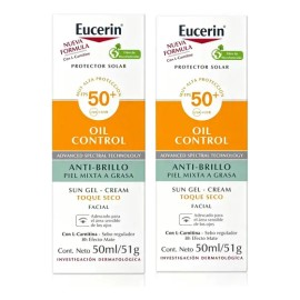 2pcs Protector Solar Eucerin Oil Control Spf50+ 50ml