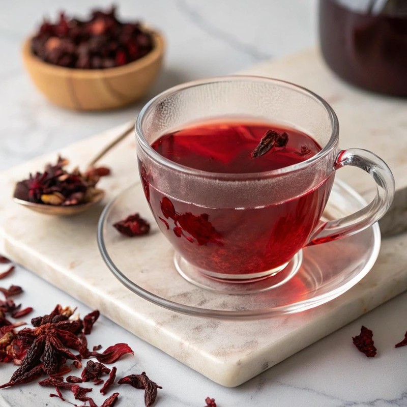 Organic Positively Tea Company, Hibiscus Herbal Tea Bags, 100 Count,