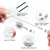 2 Pack Badge Reels Retractable with Swivel Alligator Clip Retractable