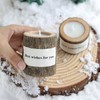 Log Aroma Candle with Holder,Wooden Rustic Country Style Natural Hand-Carved