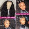 Afro Kinky Curly Human Hair Wig 13x4 HD Lace Front