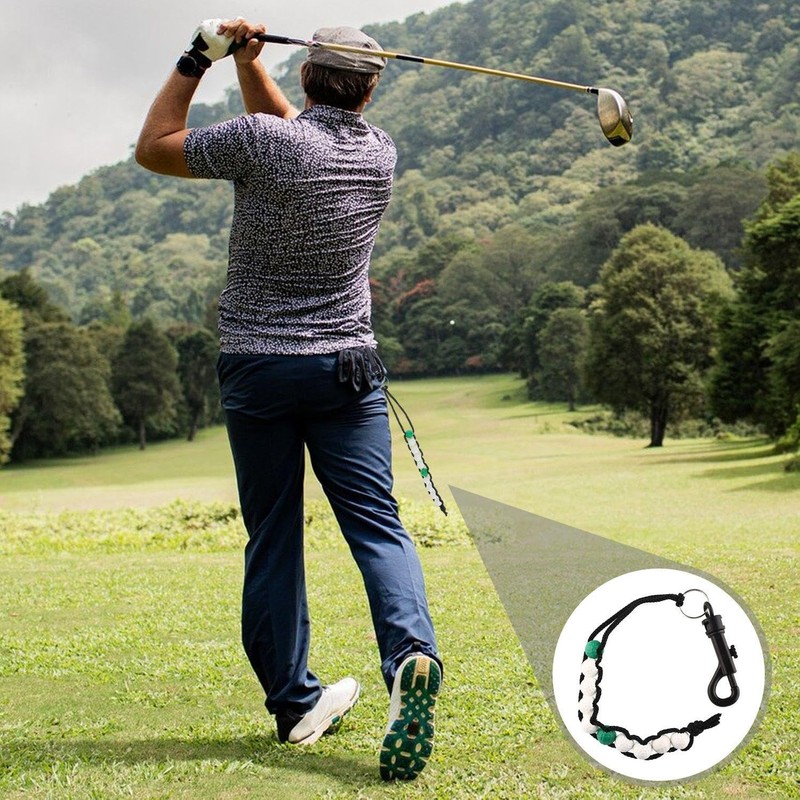 QFEHTHSK 2 Pieces Golf Strike Counter, Manual Scorer, Bead String