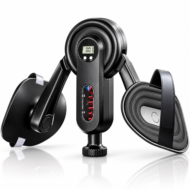 Thigh Exerciser for Home Workouts –10-100lbs Adjustable Resistance with Digital