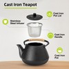 suyika Japanese Tetsubin Tea Kettle Cast Iron Teapot with Stainless