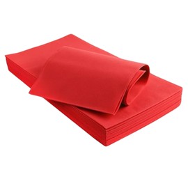 TNT Non-Woven Tablecloths 100 x 100 cm for Bars Restaurants Pack of 5 (5, Red)