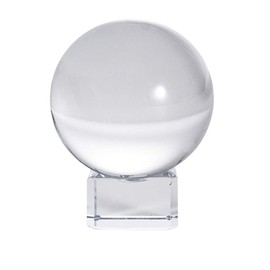 LONGWIN 50mm(2 inch) K9 Photography Solid Crystal Glass Ball Sphere with Free Stand Suncatcher (Clear)