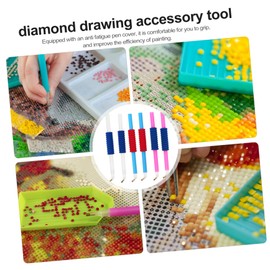 Operitacx 6pcs Drilling Pen Embroidery Drill Pen Rhinestone Drill Pen Rhinestone Painting Tools Diamond Drawing Accessory Tool Cross-Stitch Painting Pen Cross Stitch Drill Pen Embroidery Pen