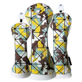 1pc Golf Head Cover Driver DR 460cc 440cc Wood FW Cover Utility UT Cover Fashion Design Waterproof with Conversion Doug (For UT, Green)