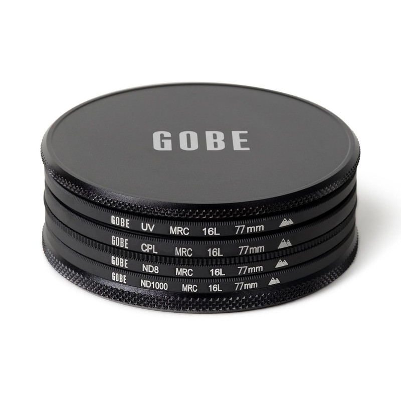 Gobe 77 mm UV Filter, Polarising Filter (CPL), Neutral Density