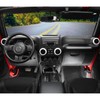 4PCS Center Console Dash Air Conditioner Vent Cover Trim Interior