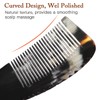 Healeved Large Ox Horn Comb Wide Tooth Detangling Hair Comb