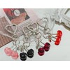 OTETTS Cherry Keychain Bag Charms Cute Heart-shaped Keyring Sweet Aesthetic