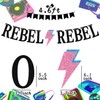 REBEL REBEL Banner, decoración de pared de feliz cumpleaños, música