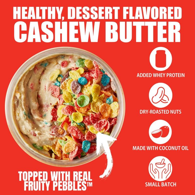 Fit Butters Fruity PEBBLES Cashew Butter